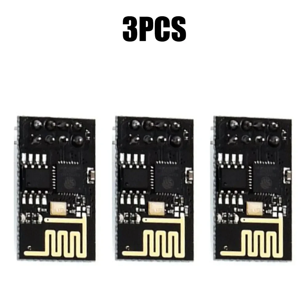 

3pcs For ESP8266 ESP-01 ESP-01S WiFi Serial Module Microcontroller 802.11N Wireless Transceiver Remote Port Network Module