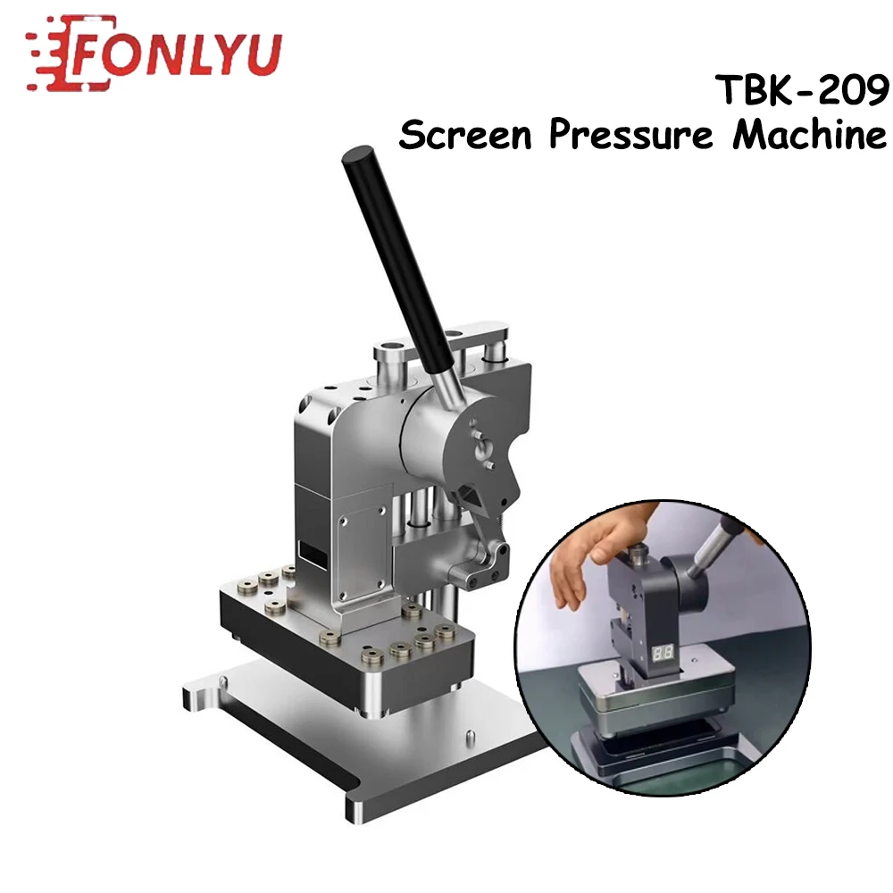 

TBK-209 Mobile Phone Pressure Machine for iPhone X 11 12 14Pro Max Back Cover Rear Glass Housing Screen Maintaince Repair Tools