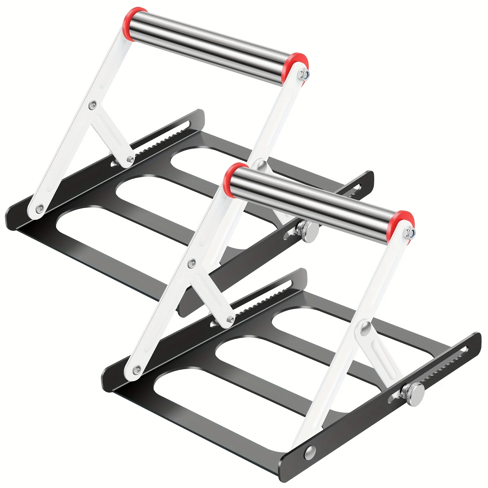 Cadre de Support de Machine de découpe, 2 pièces, Support de scie de Table pliable, Support de matériel de Machine de découpe réglable en hauteur 55-135mm