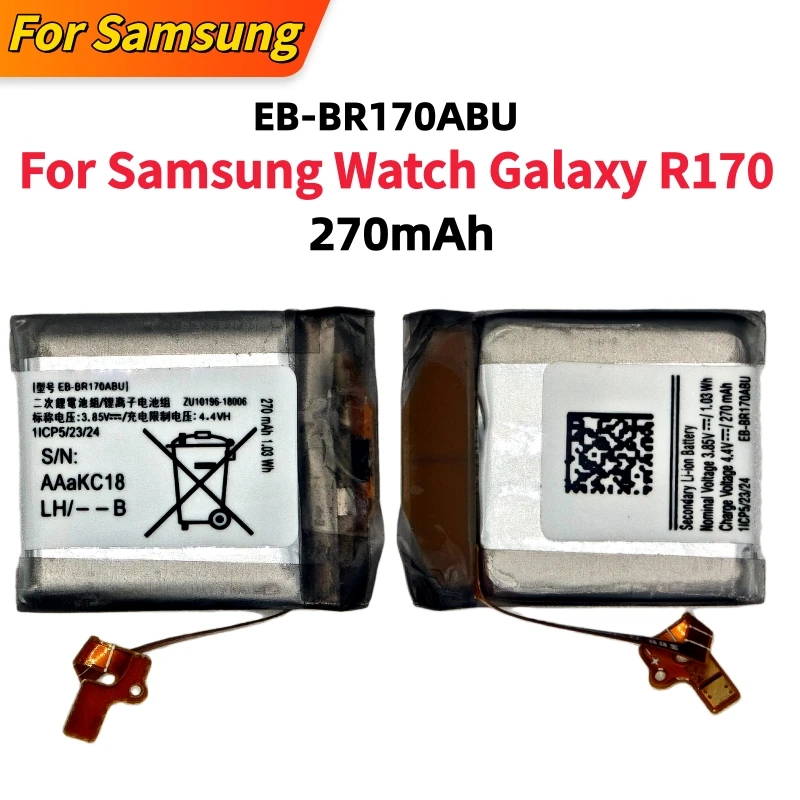 Brand New EB-BR170ABU 270mAh high quality Battery For Samsung Watch Galaxy EB-BR170/R170/Br170 Batteries+Tools