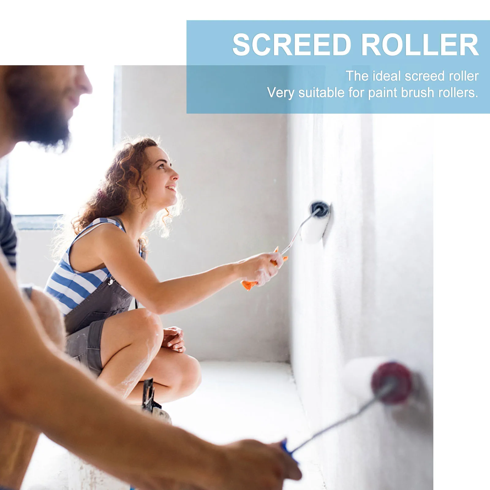 

Screed Spiked Roller Aeration Floor Paint Brush For Self Leveling Defoaming Cement Flooring Ventilation Hand Tool Spiked Roller