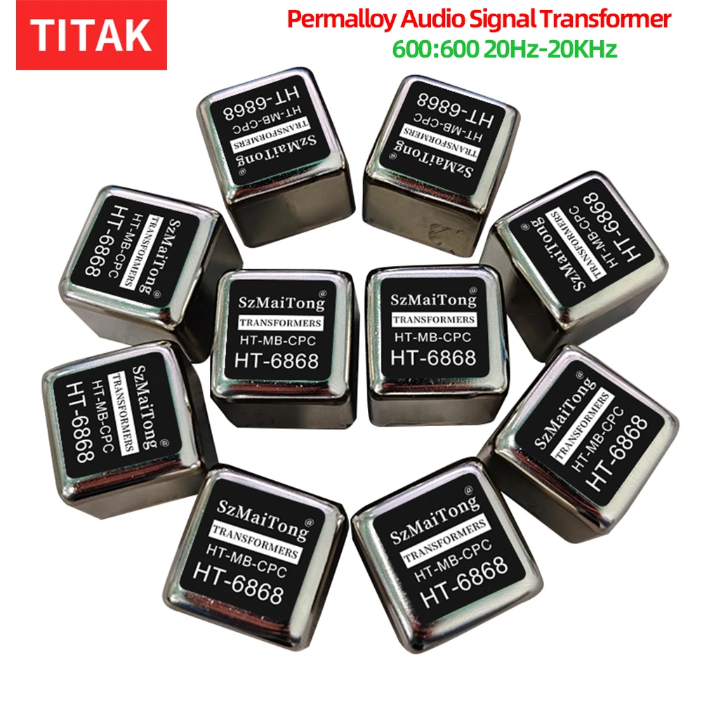 Balanced and Unbalanced Conversion Audio Isolator RCA/XLR Permalloy Audio Isolation Transformer 600:600 20Hz-20KHz To RCA/XLR
