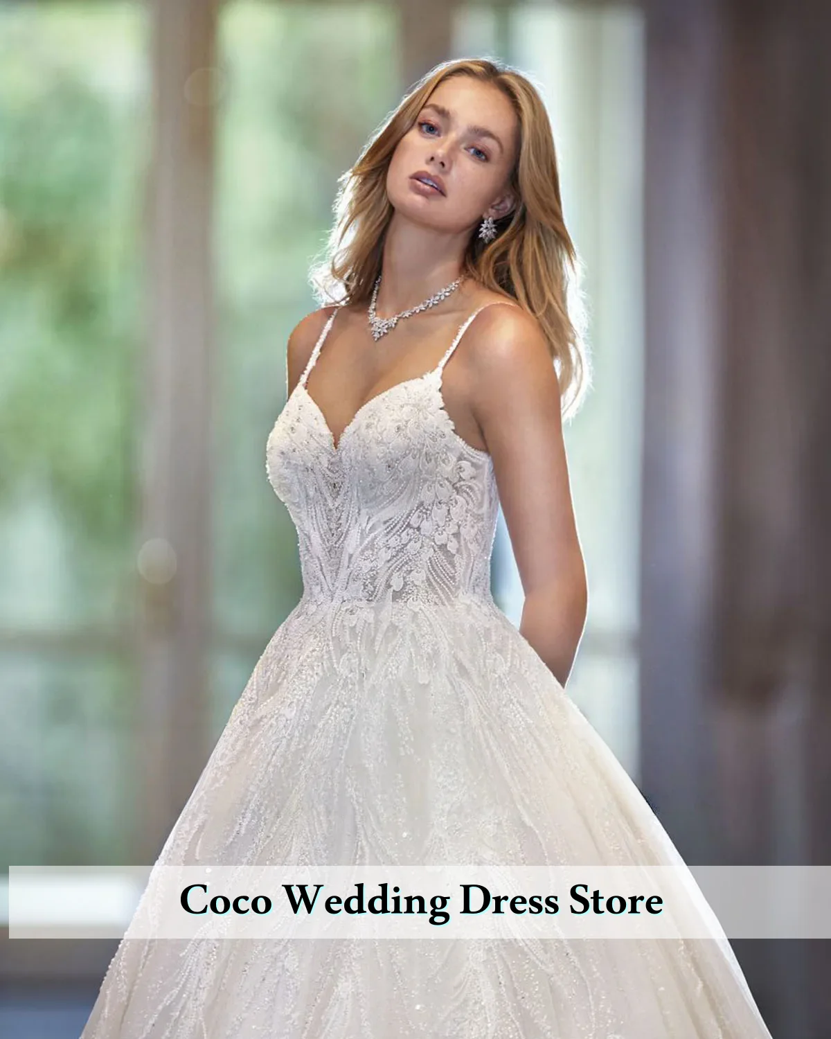 تخصيص فاخر الترتر الديكور فستان الزفاف الحبيب الأميرة السباغيتي الأشرطة فستان زفاف فستان العروس Vestido De Novia