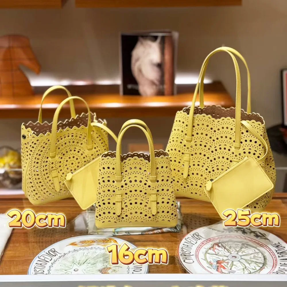 

New Handmade Bag Niche Laser Engraving Hollow Leather Fashion Small Design Versatile Advanced Texture Unique and Simple Detail