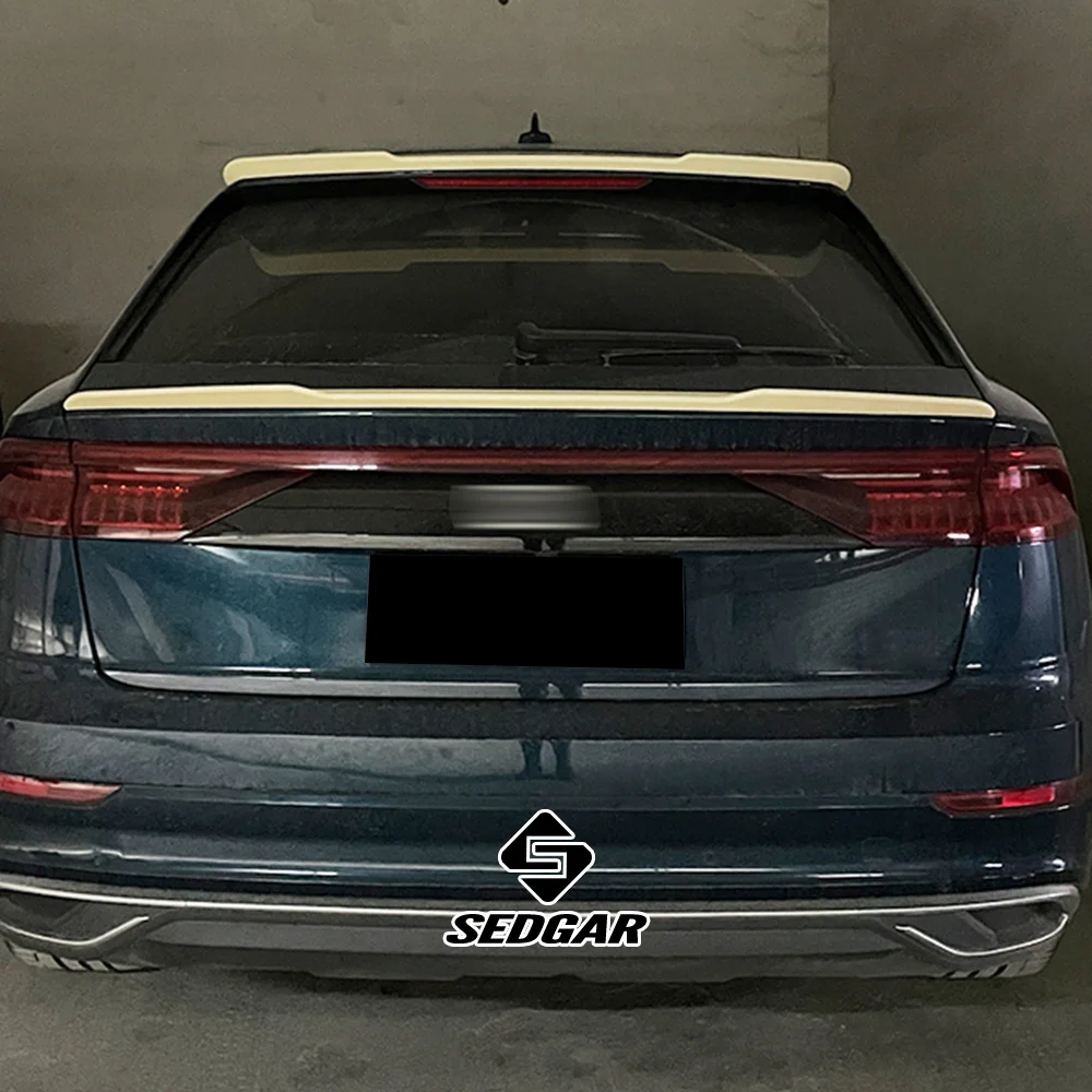 For 2019--2023 Audi Q8 S-Line Middle Spoiler High Quality ABS Plastic Unpainted DIY Color Rear Spoiler Trunk Boot Wing Spoiler