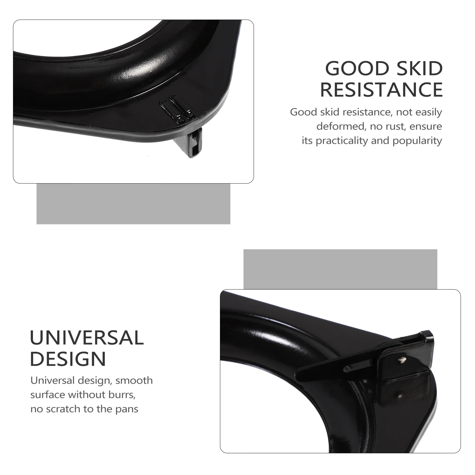 

Premium Square Gas Stove Holder Rack Multi-Functional Sturdy Heat Resistant Iron Kitchen Accessory Universal Pot Rack For Home