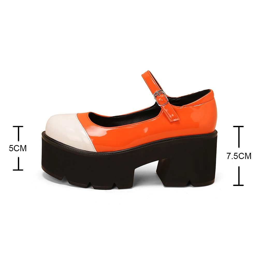 Lolita Shoes Women Japanese Cute Vintage Mary Janes Platform Waterproof Chunky High Heel College Student Female Wedge Footwear