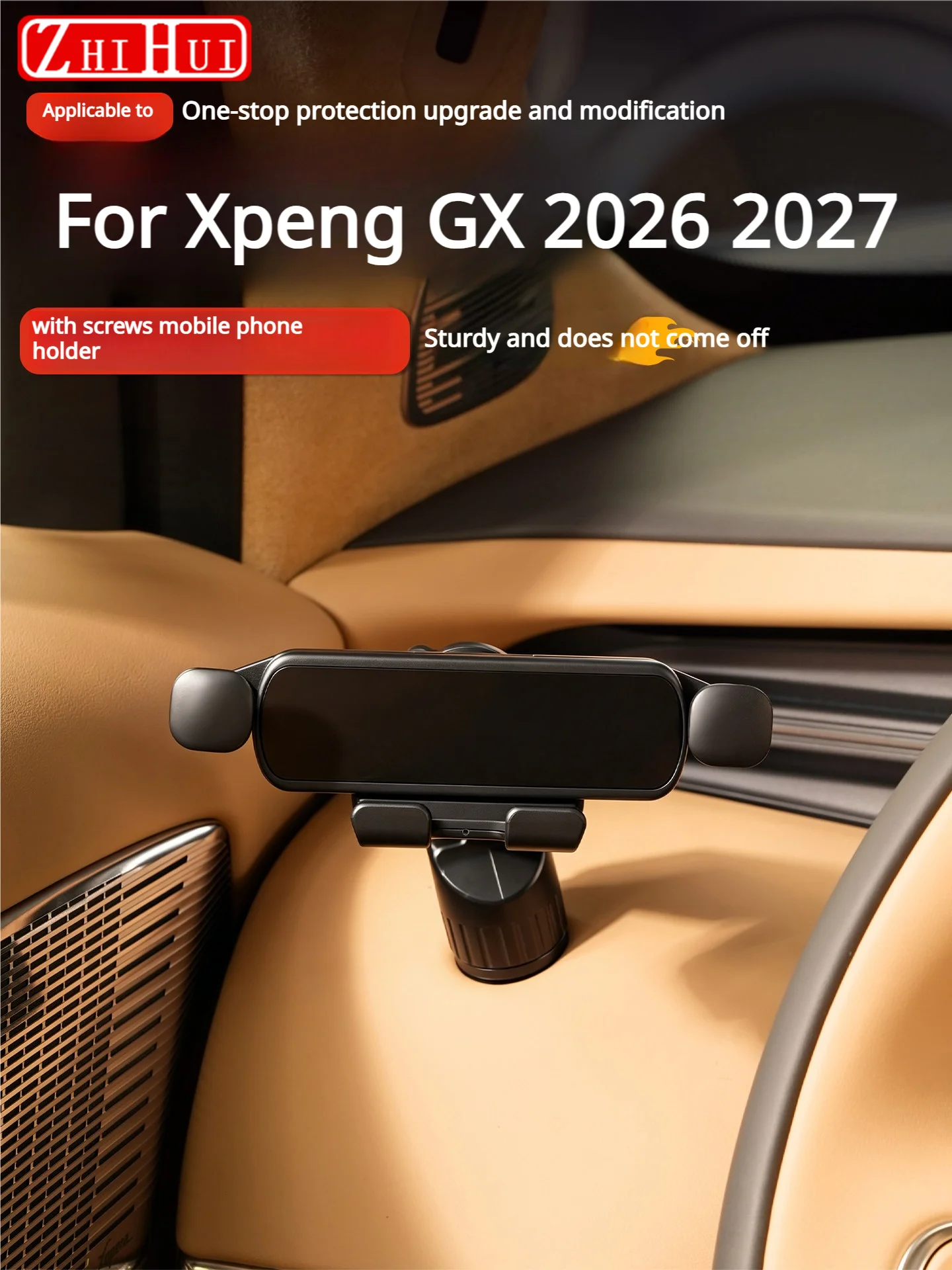 Suportes de Celular para Painel de Carro Xpeng GX 2026 2027 - Acessórios de Modificação Interna para Lado do Motorista e Passageiro
