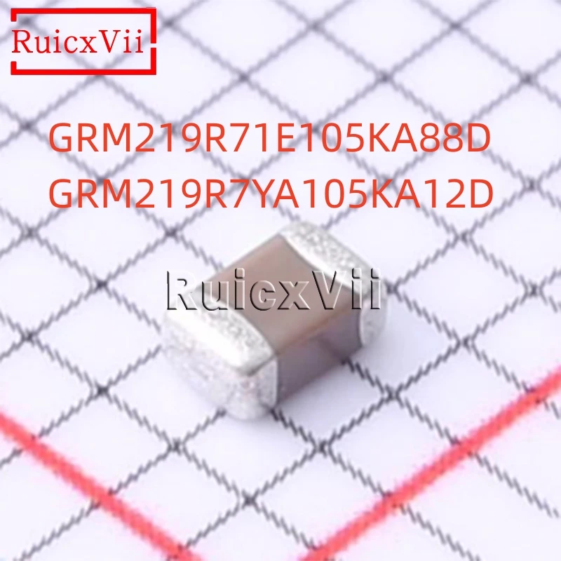 

1000pcs 0805 1uF 25V 35V Chip Capacitor GRM219R71E105KA88D 1000nF 105K X7R ±10% GRM219R7YA105KA12D