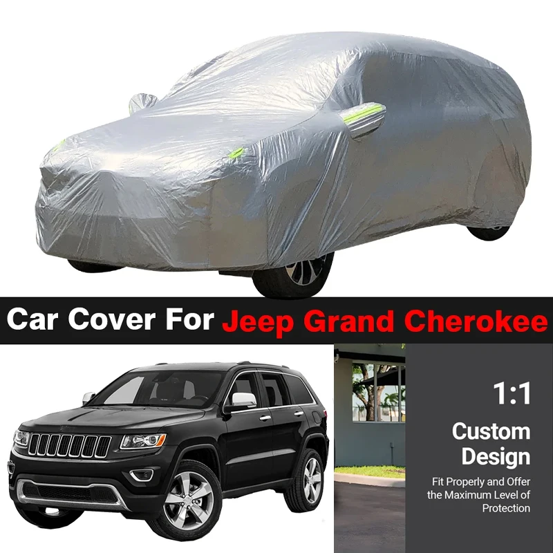 

Outdoor Car Cover For Jeep Grand Cherokee SUV Anti-UV Sun Shade Rain Snow Protection Cover Dustproof