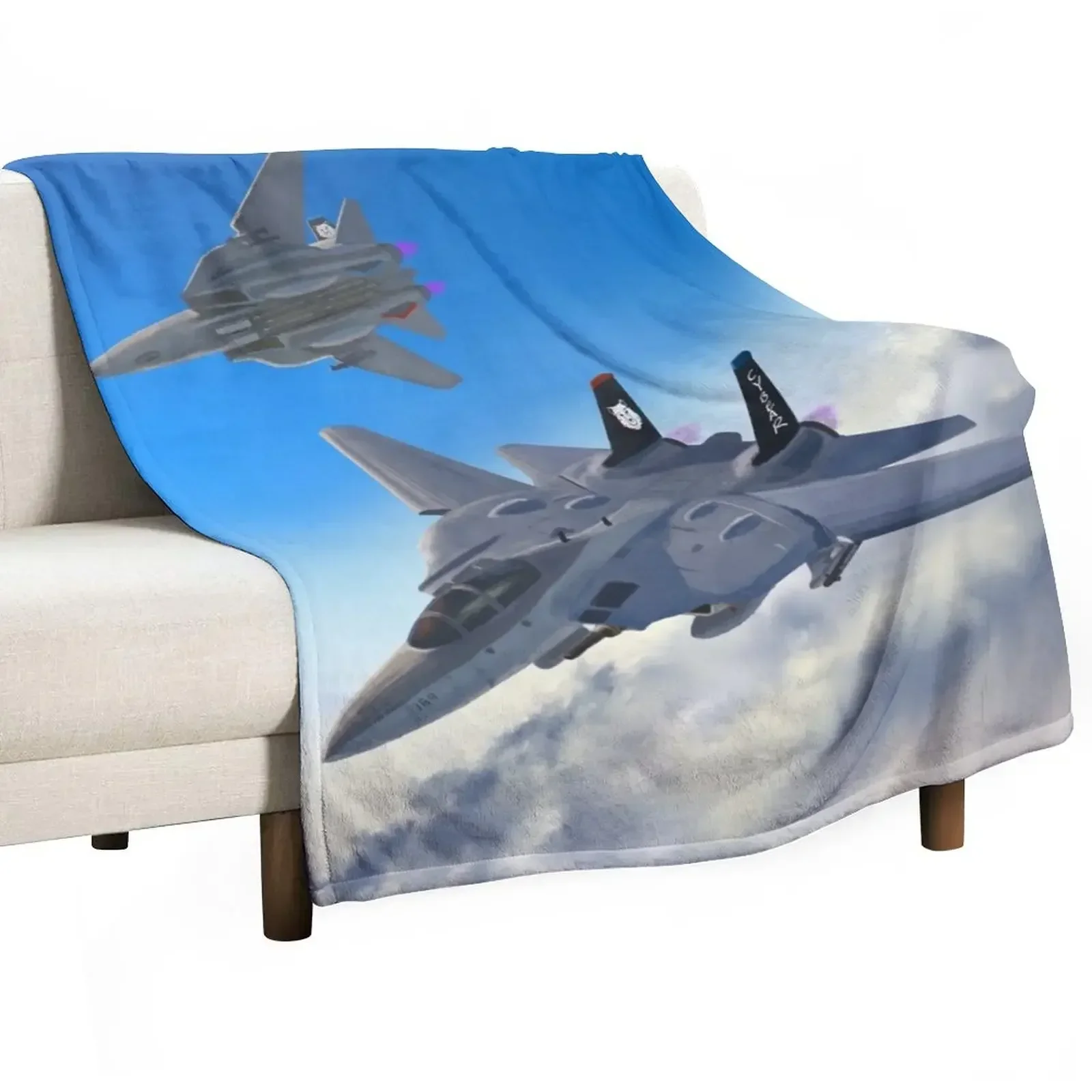 

F-14 Tomcats Flying Through Sky Throw Blanket Luxury Thicken christmas decoration warm for winter Hairys Blankets