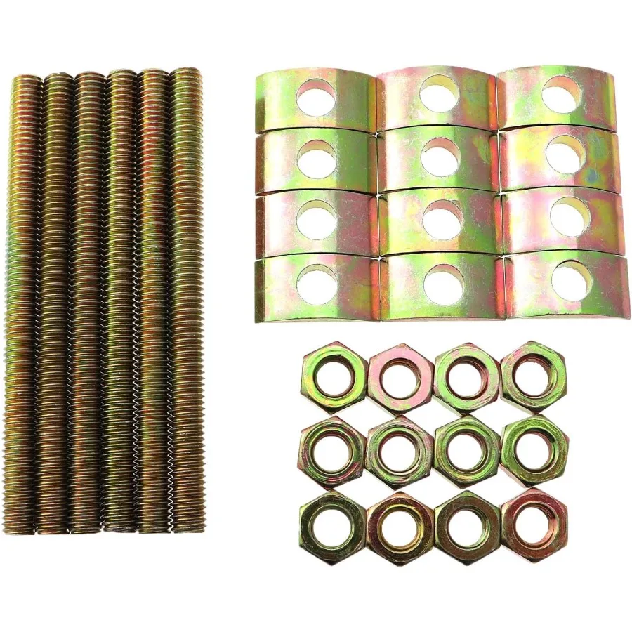 

6 Sets Solid Half Moon Three in One Connector Large Countertop Combition Furniture Bolt Nut Hardware Table Bed Frame Stair Link