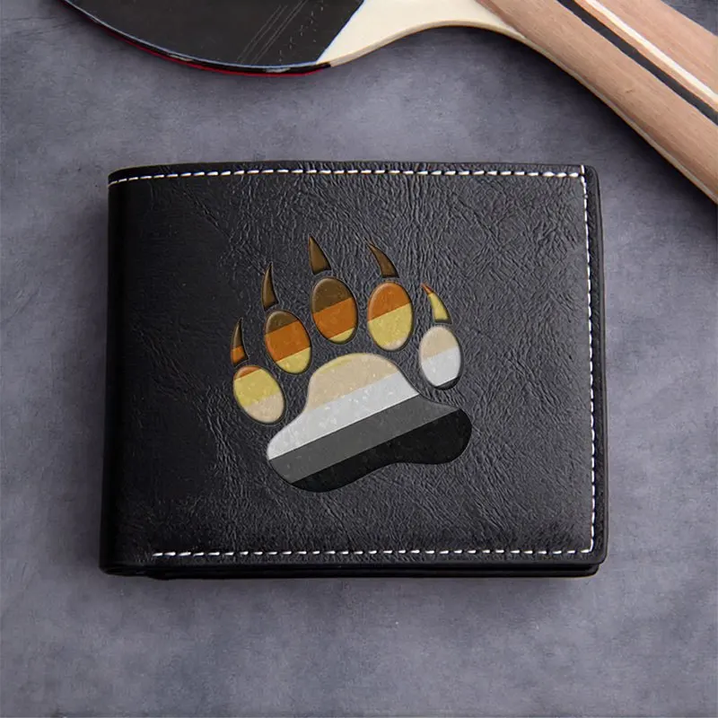 Portafoglio in pelle PU premium con design a zampa d'orso Stile minimalista per uomo e donna Leggero e durevole Accessorio di moda per uso quotidiano