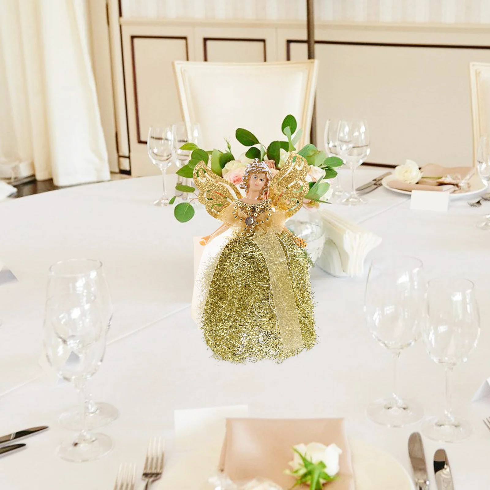 1 قطعة تمثال ديكور لعيد الميلاد الزفاف ديكور المنزل الملاك تماثيل صغيرة في الهواء الطلق الملاك الصغيرة الحرفية البلاستيك الراتنج