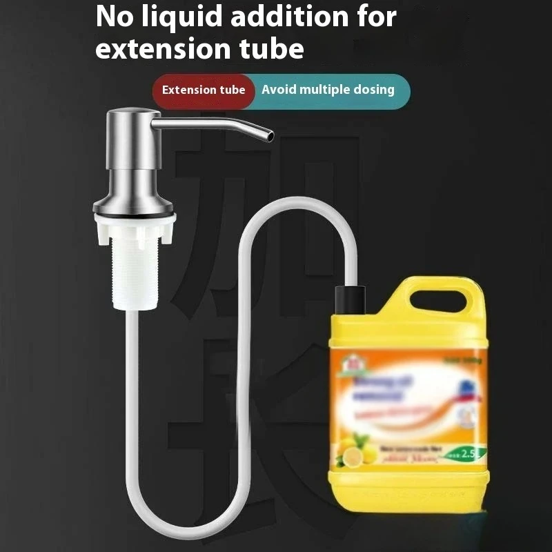 

Liquid Soap Dispenser Pump Stainless Steel Kitchen Sink Hand Pressure Liquid Dispenser Kitchen Hardware Accessories