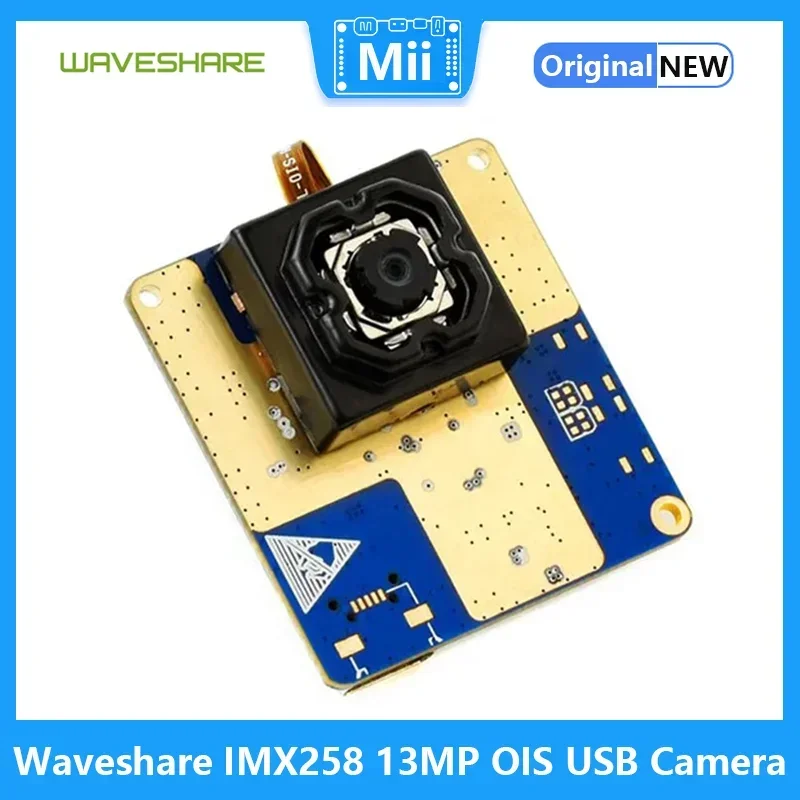 Waveshare IMX258 13MP OIS USB Camera a Optical Image Stabilization 4224x3192 Plug-and-Play Auto Focusing Driver Free