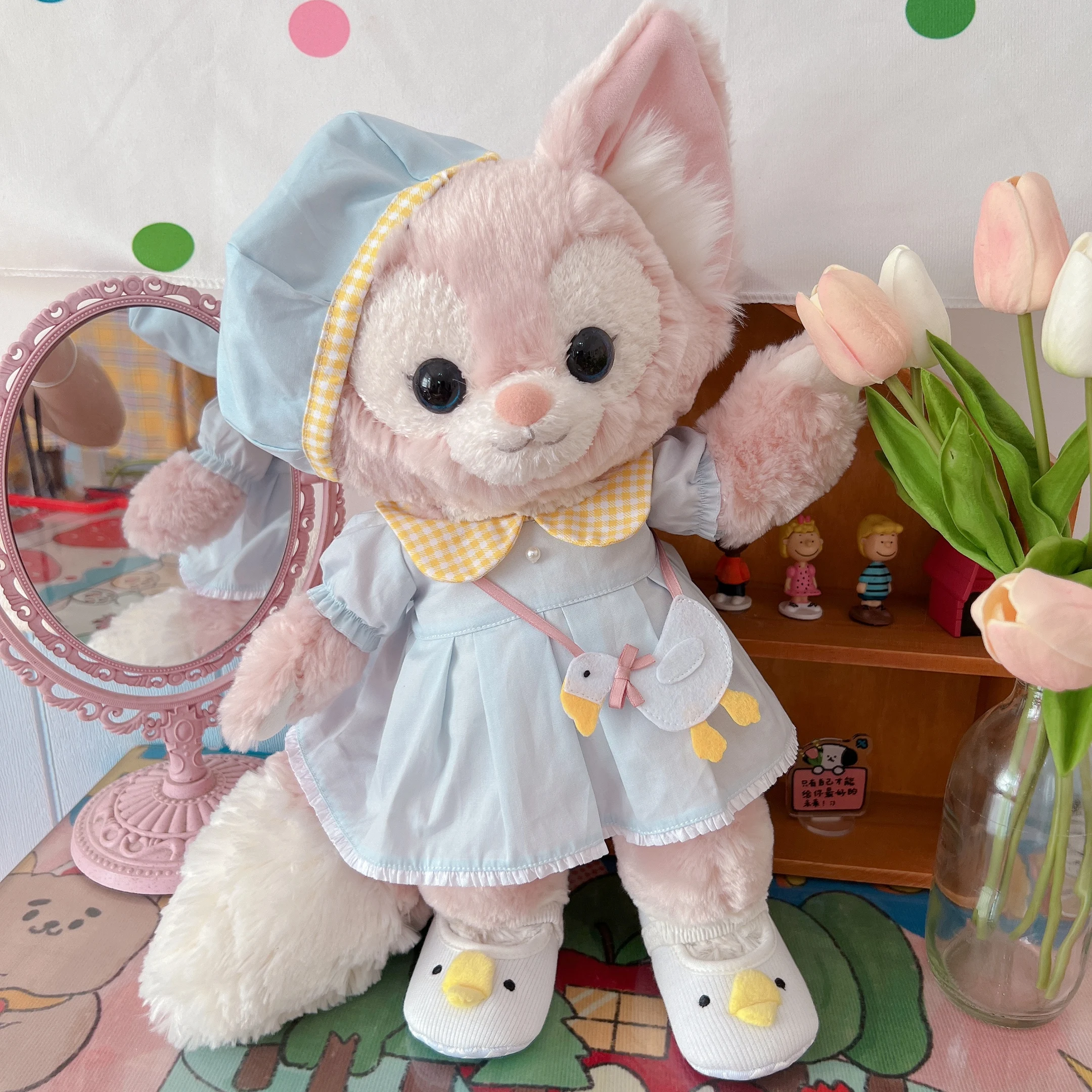 

Duffy's New Friend 13 Inch LinaBell and StellaLou Doll Clothes Sky Blue Dress Little Duck Bag Cute Doll Clothes