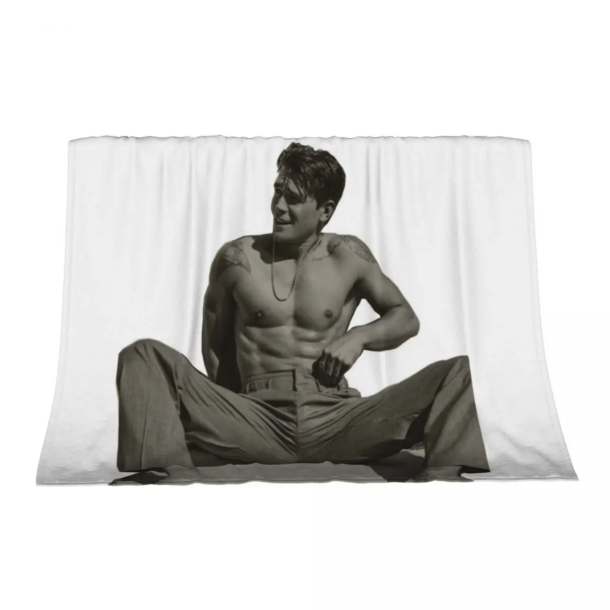 

KJ Apa Throw Blanket Kid'S Flannel Fabric Blankets For Sofas Blankets