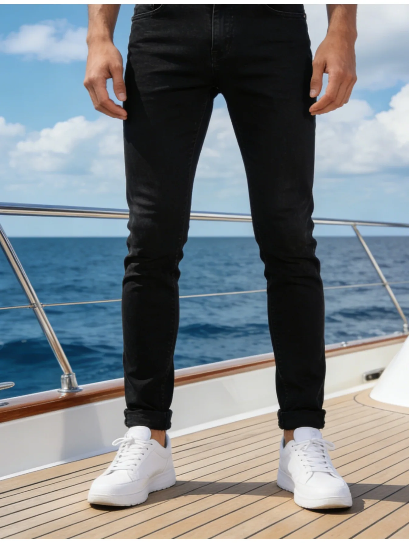 

Мужские джинсы Slim Fit, 1 шт., повседневные модные джинсы в стиле рэп, подходящие для ежедневной носки для пар, включая пары из разных странностейностей.