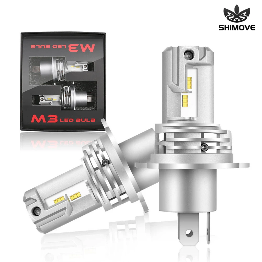 H4 Canbus LED Headlight Bulbs 30000LM 6500K Plug And Play Car Motorcycle Light 12V 24V High Low Beam CSP Turbo Fan Led Auto Lamp