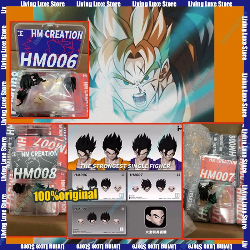 

В наличии: Серия HM Studio Son Gohan, Dragon Ball SHF HM006-08, набор аксессуаров «Таинственный Гохан», скульптура головы куклы 1/12 (без тела)
