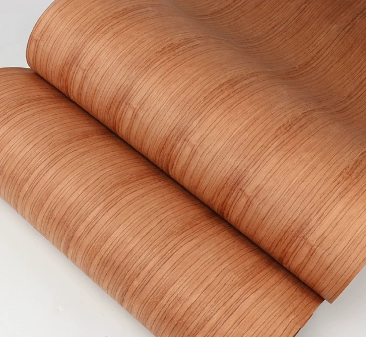 L:2.5meters Width:580mm T:0.25mm Natural Red Rose Wood Veneer High End Fashionable Wood Veneer Kraft Paper on The Back