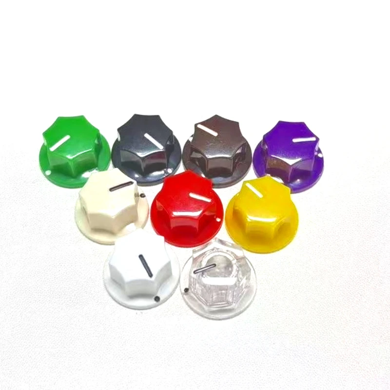 

5 шт. педаль эффектов для гитары AMPS Jazz Bass с юбкой Plactic Control Knob