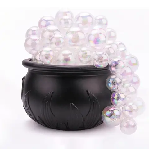 Halloween Decorations Indoor - DIY Bubbling Cauldron Set - Black Plastic Bowl Hocus Pocus Party Decoration for Home Kitchen Room