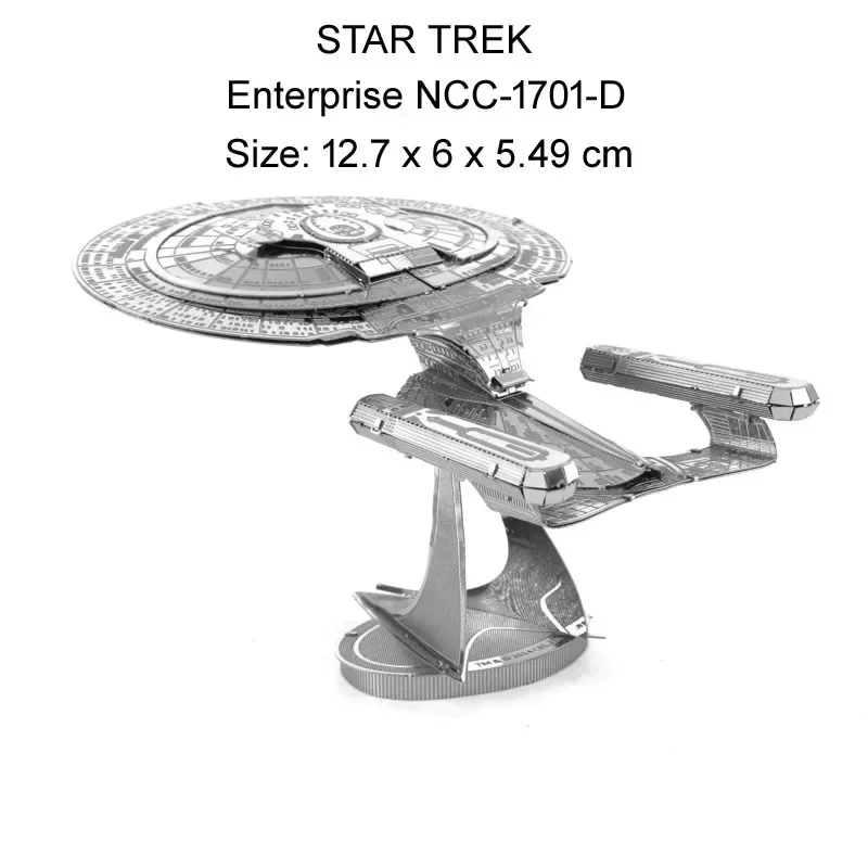 Model DIY Star Trek Metal Assembly Model Home Decoration Accessories Three-dimensional Puzzle Birds of Prey Kerrigan