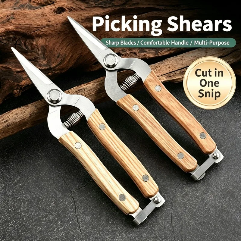 2 Piece Garden Pruning Shears in Stock – Fruit Tree & Branch Shears Flower Scissors Gardening Tools