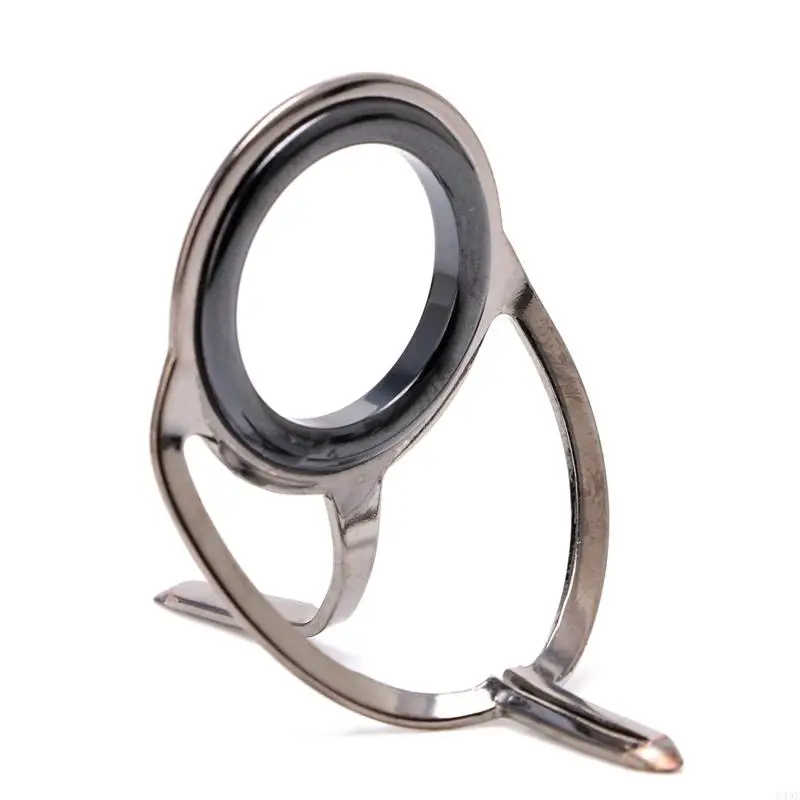 649E 8 pezzi 6# 30# Anelli per occhi in acciaio inossidabile Guide per canne da pesca riparazione della punte