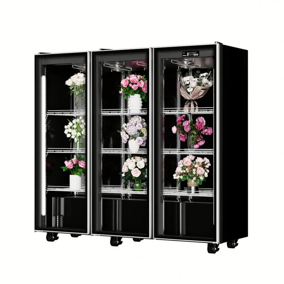 High Quality Commercial Refrigerator Floral Fridge Cooler Flowers Preservation Fresh Refrigerated Display Cabinet