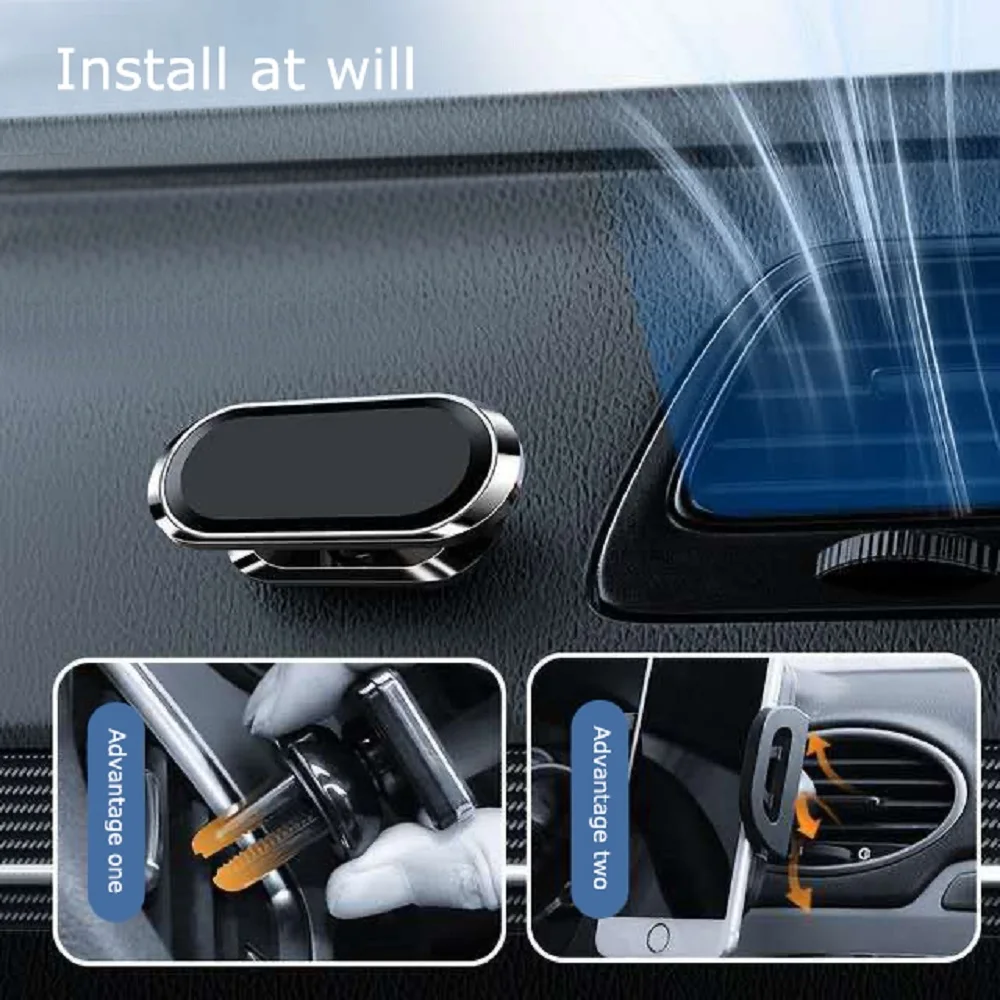 696 suporte magnético do telefone do carro painel suporte do telefone móvel rotação de 360 graus para navegação multi-funcional escritório em casa