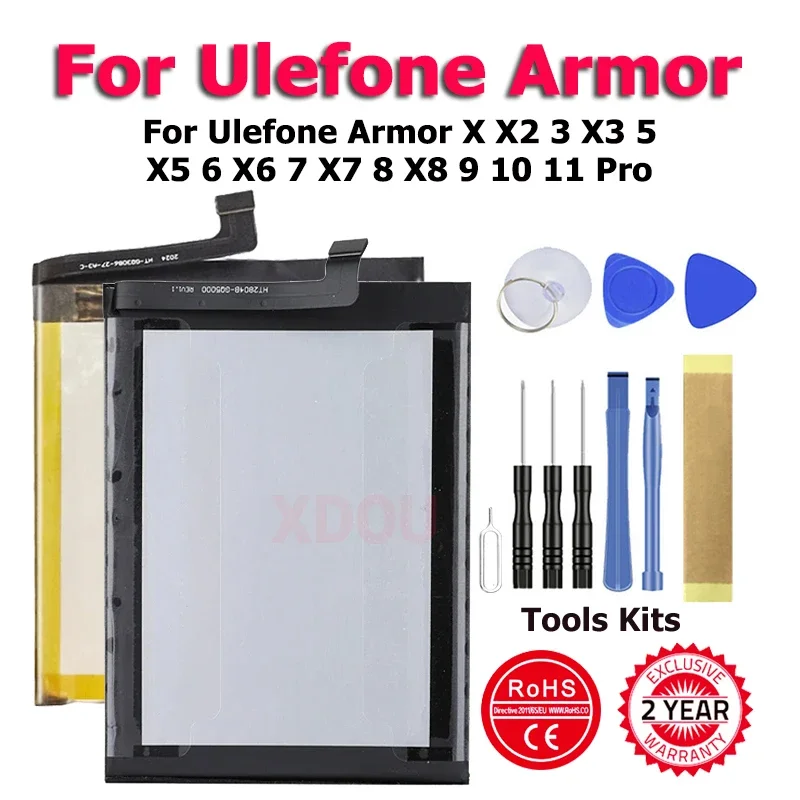 Armor3 Armor5 Armor6 Armor7 Armor8 Armor9 Armor10 New Battery For Ulefone Armor X X2 3 X3 5 X5 6 X6 7 X7 8 X8 9 10 11 Pro