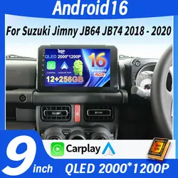 9 Inch Android 16 For Suzuki Jimny JB64 JB74 2018 - 2020 Multimedia Video Player Car Radio Stereo GPS Navigation Carplay 4G WIFI