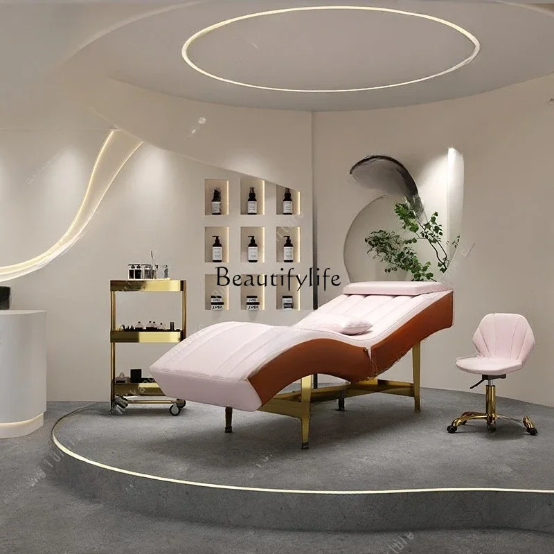 

01-Electric beauty bed Beauty salon ear massage tattoo massage treatment bed