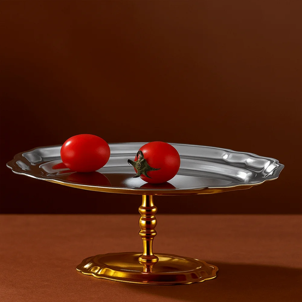

Cake Stand Stainless Steel Ice Cream Cup Modern Stylish Fruit Plate Multi-Function Elegant Snacks Storage Cup Party Bar