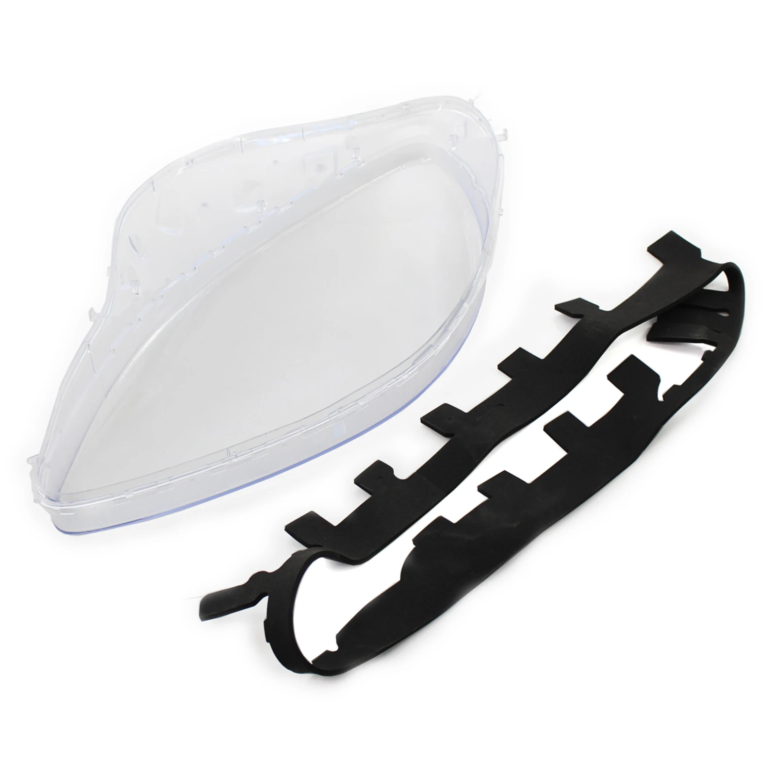 Headlight Lens Cover Headlamp Lens Plastic Shell Cover Headlight Assembly Replacement for Corvette C6 2005-2013