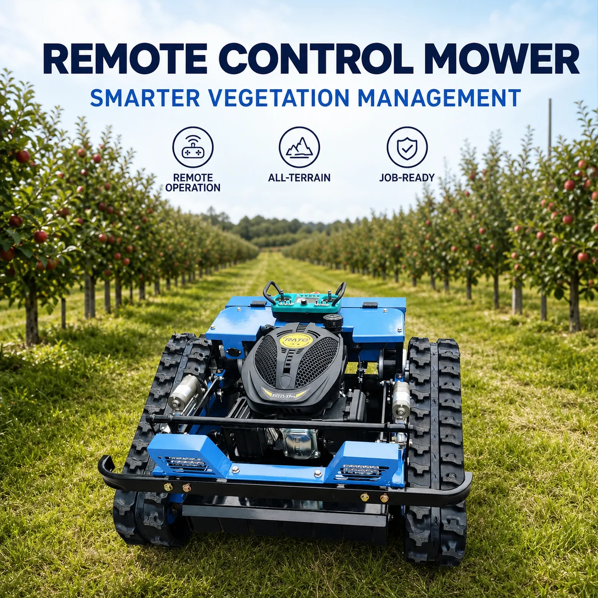 Walk Behind Lawn Mower Compact Grass Cutting Machine for Garden Care Farm Green Area Maintenance and Landscaping Service