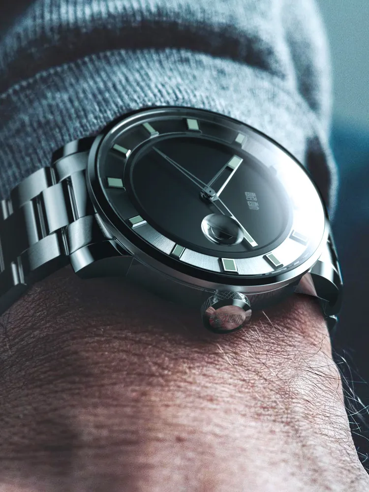 Magic City Watch Howz Motion Guochao Watch Men's Mechanical Watch Fully Automatic Luminous Steel Belt Diving Ghost Sports Watch