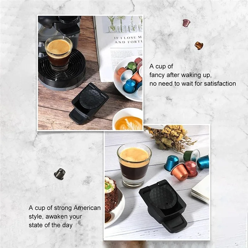 A74G-再利用可能なコーヒーカプセルアダプタードルチェグストマシン用詰め替えカプセルコンバーター