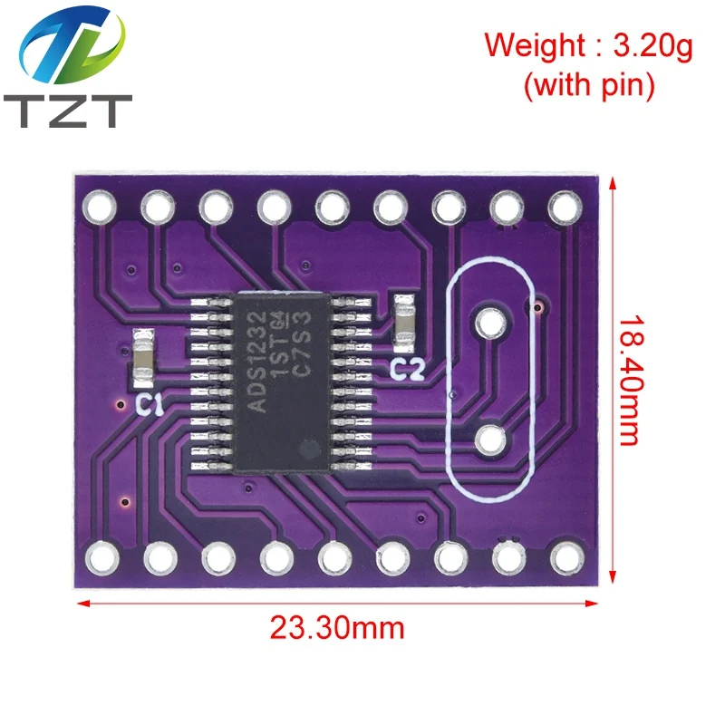 CJMCU-1232 ADS1232 24-bit Ultra Low Noise Analog to Digital Converter ADS1232IPWR For Arduino STM