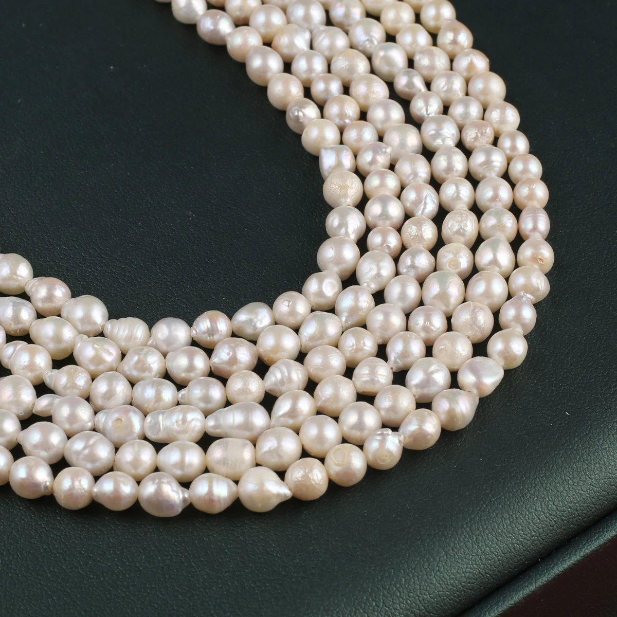 Natural Pearl Nucleated Baroque Exquisite Shape Elegant Appearance for DIY Jewelry Making Handmade Bracelet Necklace Length 36cm