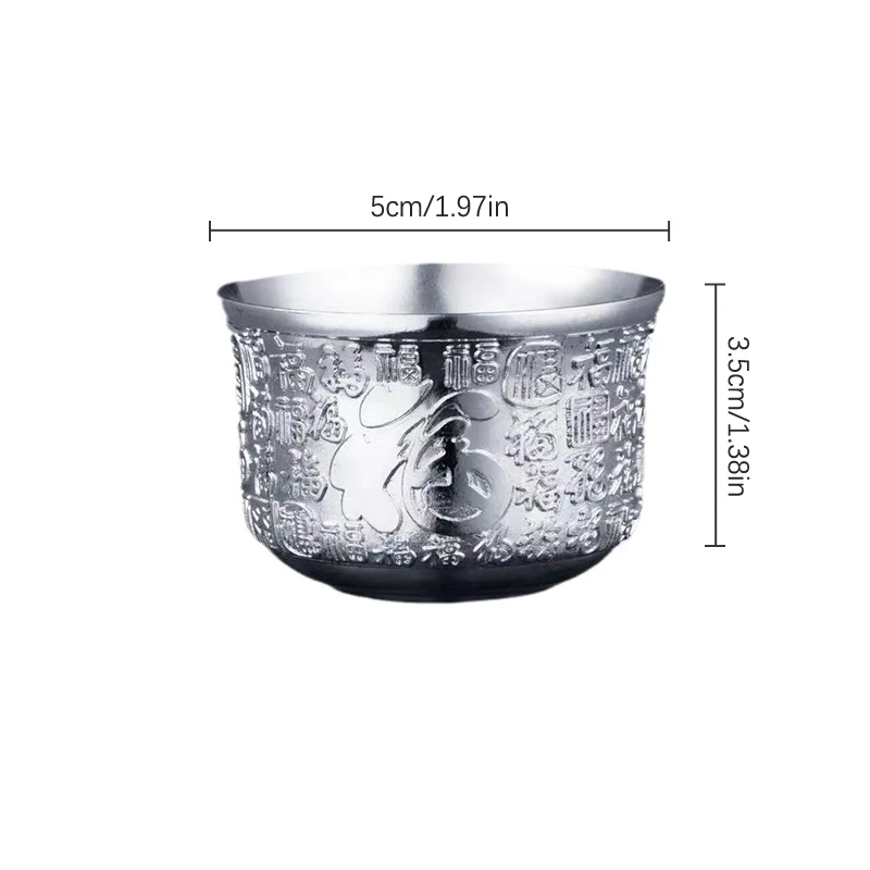Retro Baifu Tea Set Wine Set Kung Fu Tea Set Chinese Handmade High-end Teacup Household Tea Bowl Set With Tray Teapot Gift Box