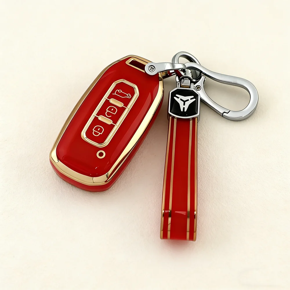 

TPU Car Key Cover Case for Ford Territory EV Equator Smart Remote Key Protector Shell Holder Auto Key Chains Accessories
