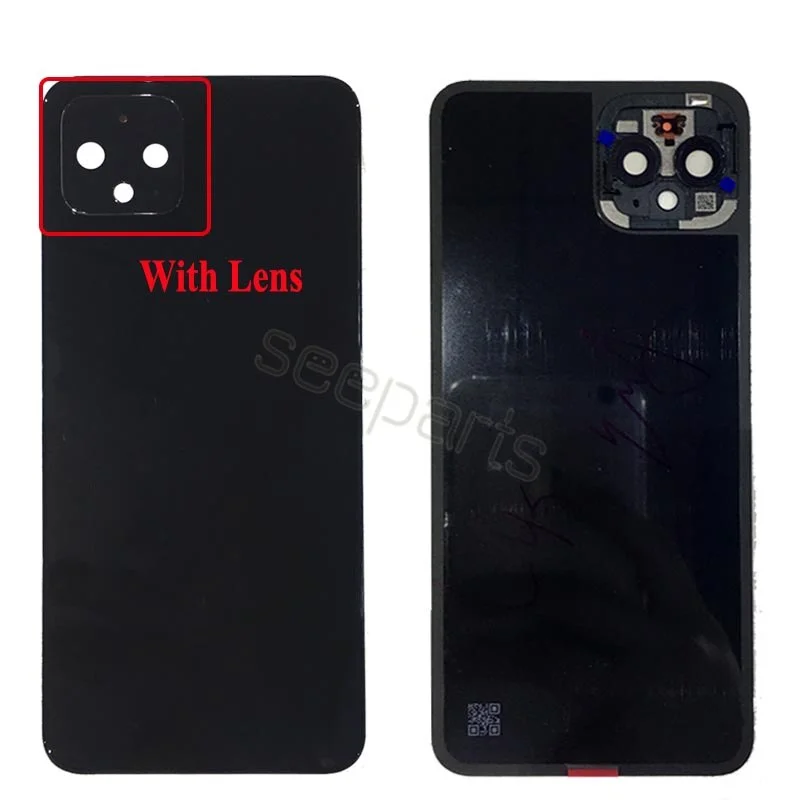 New For Pixel 4 Back Cover Glass Door Case Rear Housing Replace For Google Pixel4 XL Battery Cover Pixel4 Back Cover With Glue