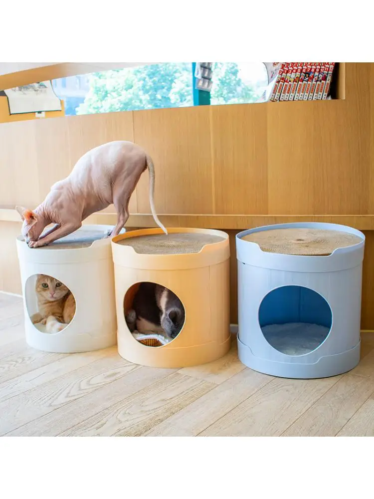 

Foldable Cat Scratching Board, Cat Litter, Semi-Enclosed Villa, Four Seasons, Universal Cat Supplies