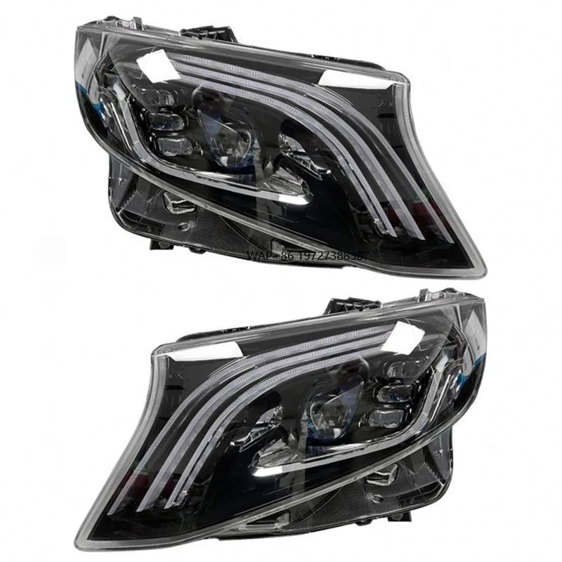 

MJ for Vito V-class W447 Headlight Projector Lens Dynamic Signal Head Lamp Upgrade LED Headlight DRL