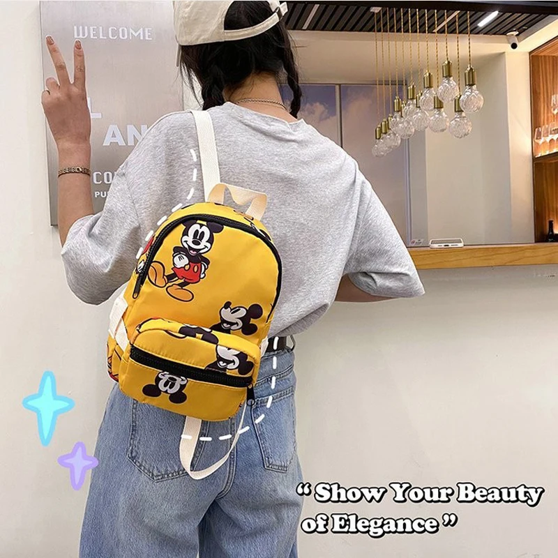 Disney Mickey Mouse Backpack Anime Mickey Mouse Backpack Children Bags Cartoon Boys Girls Backpack Kindergarten School Bag