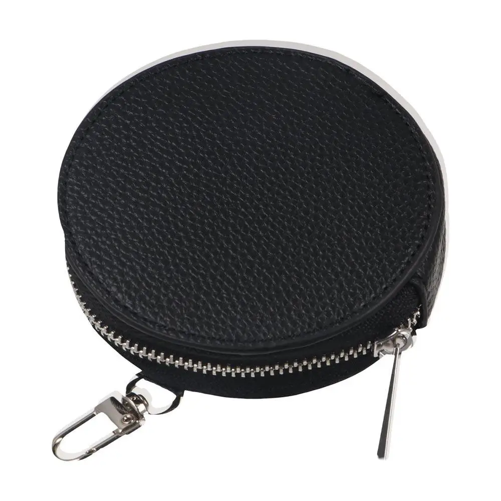 Star PU Leather Coin Purse Zipper Bag Pendant Keychain Round Wallet Small Storage Bag Korean Style Small Storage Bag